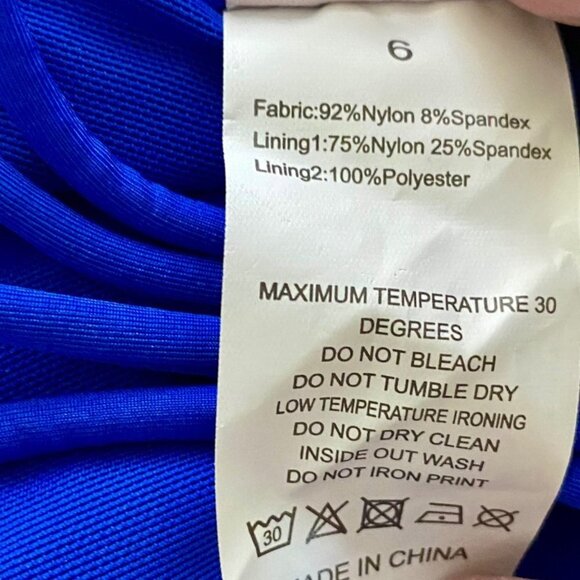 Firpearl Tummy Control Ruched Swimsuit with Braid Macramé Size 6 Runs Small NEW - Picture 9 of 9